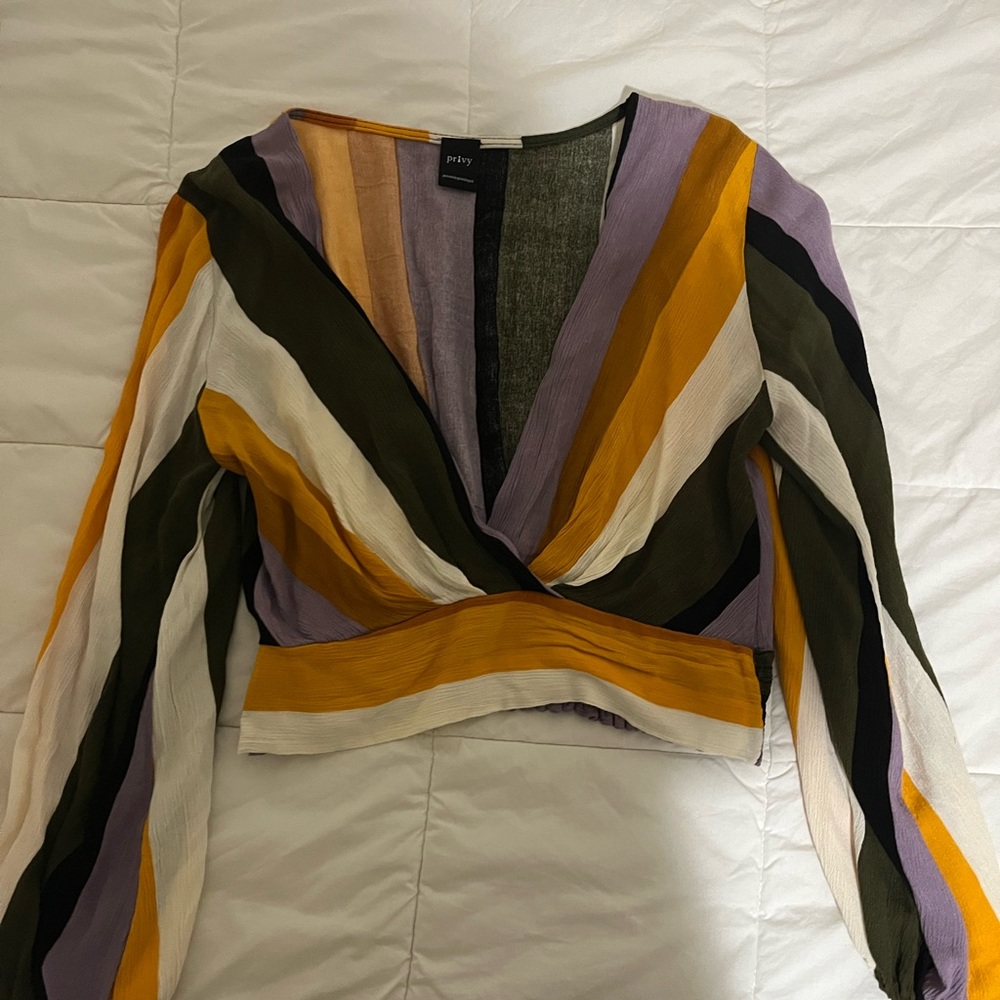 Buckle Brand: Multicolor Lowcut Blouse